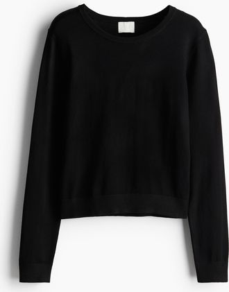 H&M Feinstrickpullover - Schwarz