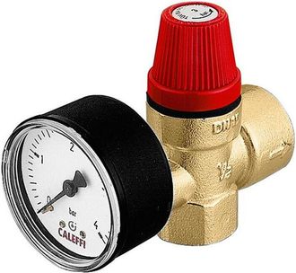 Caleffi Caleffi - V&aacute;lvula De Seguridad De Diafragma 1/2 Pulgada M Man&oacute;metro 3,0 Bar