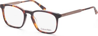 Calvin Klein Mens 53 mm Brown Opticals