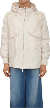 Ermanno Scervino Firenze Giubbino - Dames - Zomerjassen - Wit - XS - Polyester - Jassen