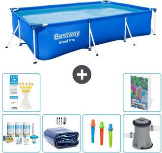 Bestway Piscina Bestway Steel Pro Rectangular - 300x201x66 Cm - 7-piezas S108