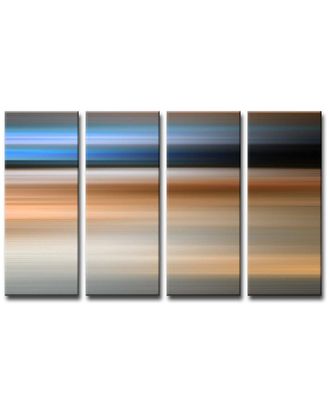 Ready2HangArt Ready2hangart Blur Stripes Xlv 4Pc Wrapped Canvas Wall Art By Tristan Scott