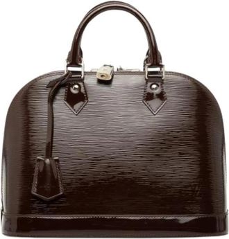 Louis Vuitton Pre-owned Alma PM - Dames - Vintage Handtas - Paars - ONE Size - Leer - Vintage