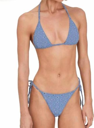 Devon Windsor Elis Triangle Bikini Top In Capri