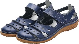 Generic Momolaa UK 6 Womens Athletic Sandals Closed Toe Fisherman Sandals Ladies Hollow out Roman Sandal Comfort Faux Leather Summer Beach & Pool Shoes Touch 