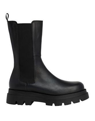 8 by YOOX LEATHER CHUNKY ANKLE BOOTS