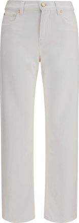 Umit Benan Womens Jeans Victoria White Cotton