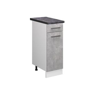 Vicco Mueble Bajo De Cocina R-line, Hormig&oacute;n, 30 Cm, Et Antracita