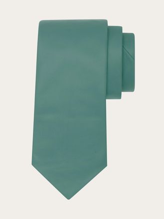 Ferragamo Men Nappa leather tie Green