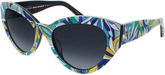 Kate Spade New York Ladies Blue Rectangular Sunglasses KSPAISLEIGHS0GF59O