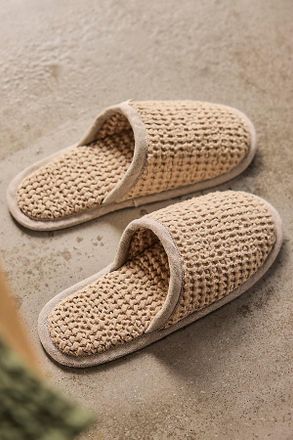MagicLinen Waffle Weave Slippers