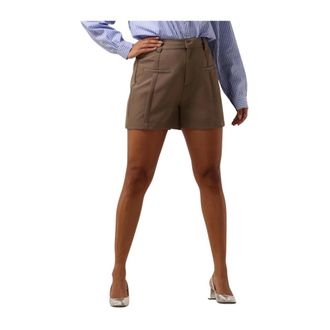 Notre-V Korte Broeken, Dames, Beige, S, Katoen, Short Shorts