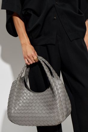 Bottega Veneta Campana Bag, Womens, Grey