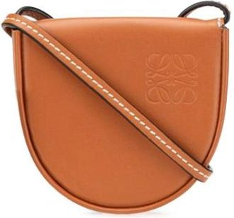 Loewe Pre-owned Mini Bags, female, Brown, Size: ONE SIZE Pre-owned The Heel Crossbody Bag