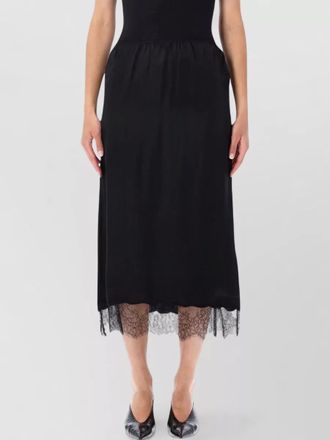 Anine Bing shelby midi dress sleeveless lace trim