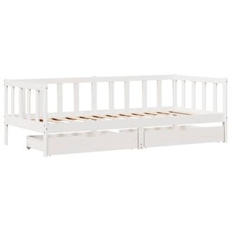 Berkfield Home Practical Daybed with Drawers without Mattress White 90x200 cm So