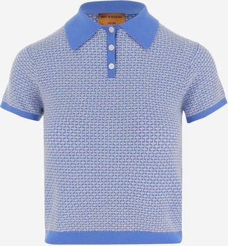 Guest In Residence geschrumpftes Kaschmir-Pique-Poloshirt