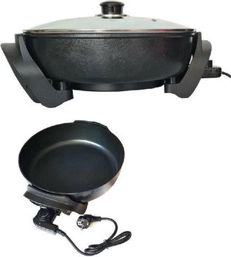Trade Shop Trade Shop - Pan Electric Hello Bosi 1500w 30cm Cocina Cocina Redonda Non-stack Cocina T-9047