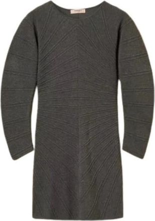 Twinset Kleedjes - Dames - Korte kleedjes - Grijs - S - Kleedjes