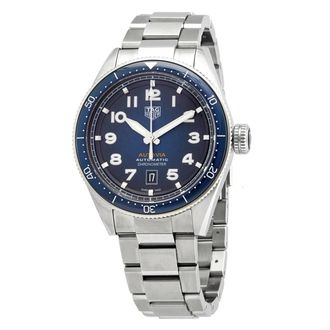 Tag Heuer Pre-owned Tag Heuer Autavia Automatic Smoky Blue Dial Watch WBE5116.EB0173