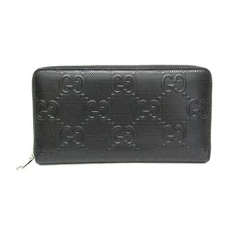 Gucci Pre-owned GG embossed organizer met ritssluiting - Heren - Vintage Accessoires - Zwart - ONE Size - Leer - Vintage
