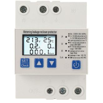 OEM Protector Autom&aacute;tico Contra Sobretensiones Con Recuperaci&oacute;n Autom&aacute;tica, Dispositivo De Protecci&oacute;n Contra Subtensi&oacute;n Ac230v 1a-63a