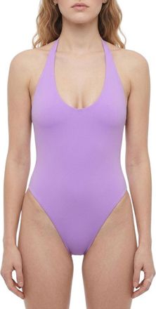 The Attico Purple Solid Swimwear