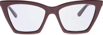 Alexander McQueen Eyewear Occhiali da sole cat-eye - Rosso