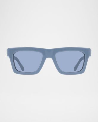 Ferragamo Mens Acetate Square Sunglasses