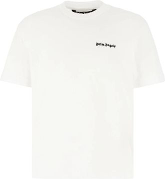 Palm Angels T-shirt - Heren - T-shirts - Wit - XL - Tops