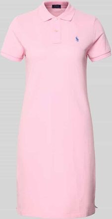 Polo Ralph Lauren Regular Fit Minikleid mit Logo-Stitching Modell Polo in Hellrosa, Größe XL