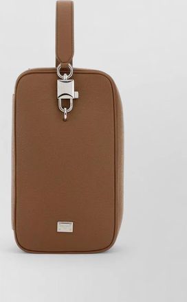 Dolce & Gabbana leather lock clutch handbag top handle