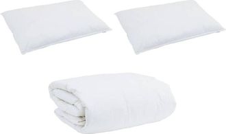 vidaXL Vidaxl - Edred&oacute;n Other Con Almohada 3 Pcs Blanco 240 X 200 Cm Plumas