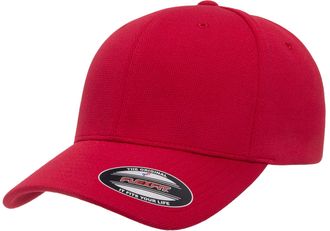 Flexfit Mens Cool & Dry Sport Hat, Red, L-XL