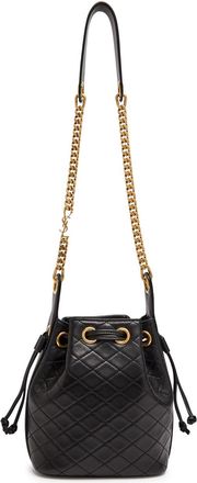 Saint Laurent Bo Chain Quilted Leather Bucket bag - Black - One Size