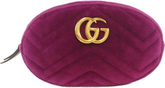 Gucci Purple Velvet Fanny Pack (Pre-Owned)