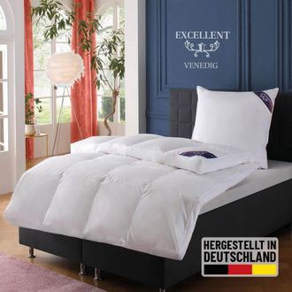 Excellent Daunenbettdecke »VENEDIG, Bettdecken für Sommer und Winter, Decke« polarwarm Füllung 90Daunen10Federn 1 Stk. tlg. Bettdecke 135x200 cm, 155x220cm und 