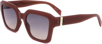 Levi's Womens Square Sunglasses Gradient Lens - Brown Resin - One Size
