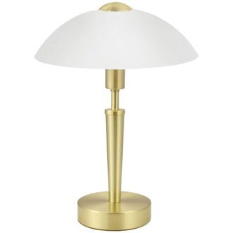 Eglo Lampada Da Tavolo Contemporanea Solo 1 Acciaio Ottone Opaco 1 Luce E14