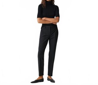 Theory Womens Treeca Classic Suit Pants In Black
