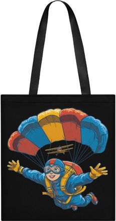 Generic Funny Skydiving Tote Bag for Women Men Shoulder Bags Purses Pouch Handbags