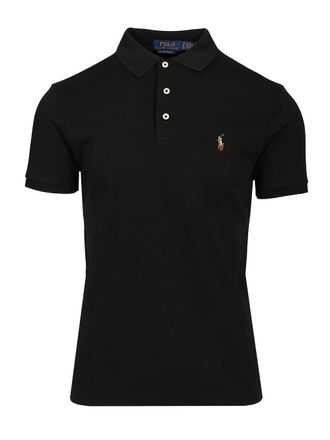 Polo Ralph Lauren Slim Fit Polo Shirt Nero-Uomo