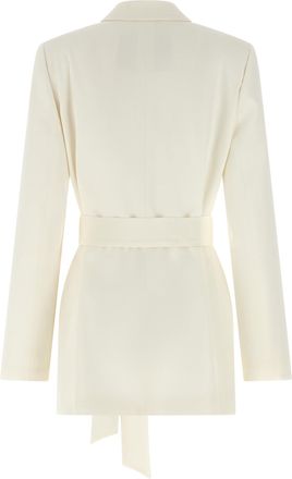 Kiton Womens White Silk Blazer Clothing