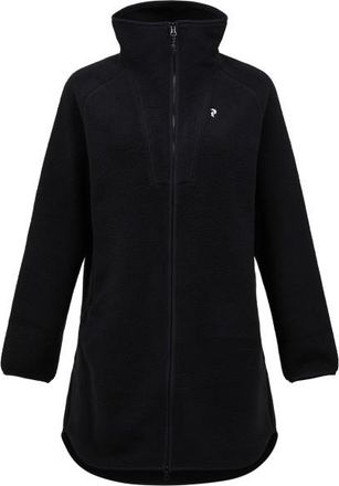 Peak Performance Naturerush Pile Long Full Zip Fleecejacke f&uuml;r Damen | schwarz