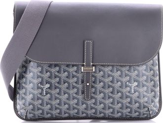 Goyard Coursier Messenger Bag Coated Canvas and Leather