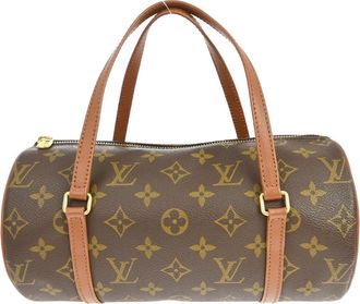 Louis Vuitton Papillon Handbag Monogram Canvas Brown Canvas Handbag (Pre-Owned)