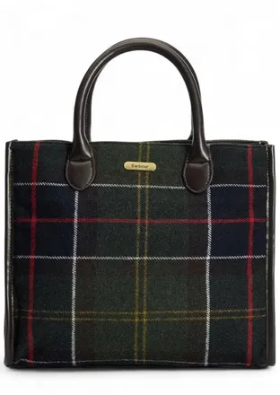 Barbour Barrhill geruite draagtas
