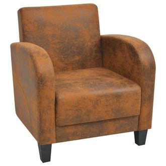 vidaXL Sill&oacute;n De Piel De Ante Artificial Marr&oacute;n Vidaxl