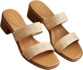 Bambooa Womens Mini Heel Sandal In Brown