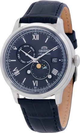 Orient Bambino Version 9 Automatic Day-Night Blue Dial Mens Watch RA-AK0806L30B